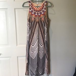 ANTHRO Mid length print dress